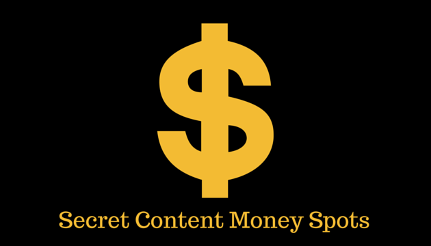 Secret content. Money and content.