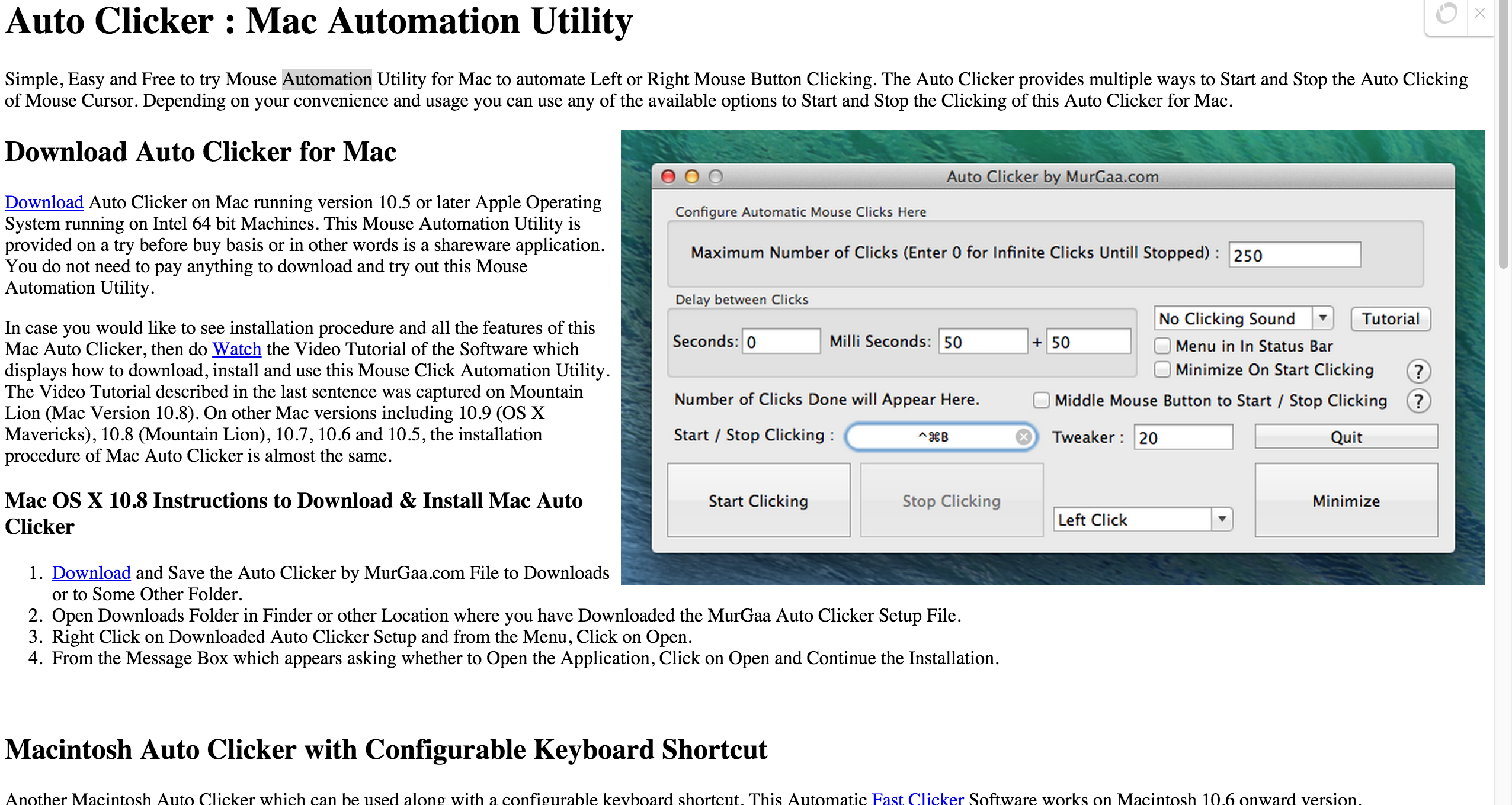 Auto Clicker Download Mac Os